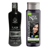 Flash Cubre Canas For Men + Shampoo Negr - mL a $99