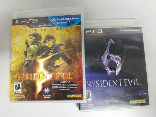 Resident Evil 5 Gold Edition E Resident Evil 6 Ps3 Fisicos