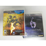 Resident Evil 5 Gold Edition E Resident Evil 6 Ps3 Fisicos