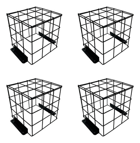 Combo X4 Jaulas Negras 15x15x15 Para Cámaras De Seguridad 