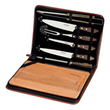 Kit Para Churrasco 8 Peças Em Aço Inox Polywood Tramontina