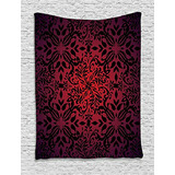 Tapestry Oriental Mandala Flores Y Hojas, Colgante Pared Dec