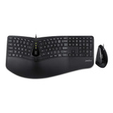 Teclado Ergonómico Con Cable Y Ratón Vertical Reposamuñecas