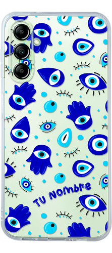 Funda Para Galaxy Ojo Turco Mano Fátima Hamsa Con Tu Nombre