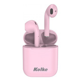 Kolke Auricular Bluetooth Kab-479 Rosado Base Recarga Ppct