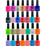 Kit 10 Esmaltes Em Gel Led Uv 7.5ml Unhas Gel Acrigel