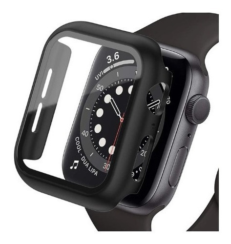 Protector Para Apple Watch Serie 7 Case 360 Vidrio 45mm
