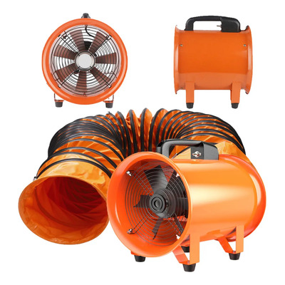 Extractor De Aire Industrial Ventilador 12'' Con Conducto 5m, 3300 Rpm, Para Talleres, Sótanos, Almacén,etc. | Envío gratis