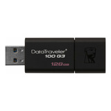 Pendrive Kingston 128gb Datatraveler 100 G3 Usb 3.0 100mb/s 