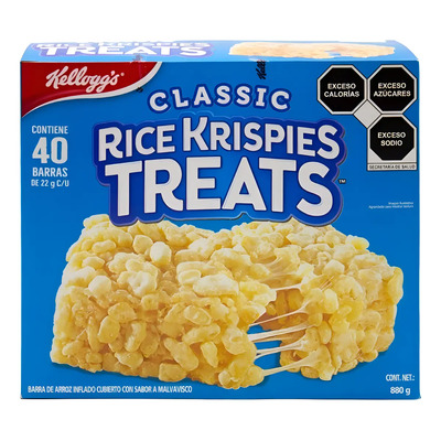 Barra Barrita Golosinas Arroz Krispies Original 40 Unidades