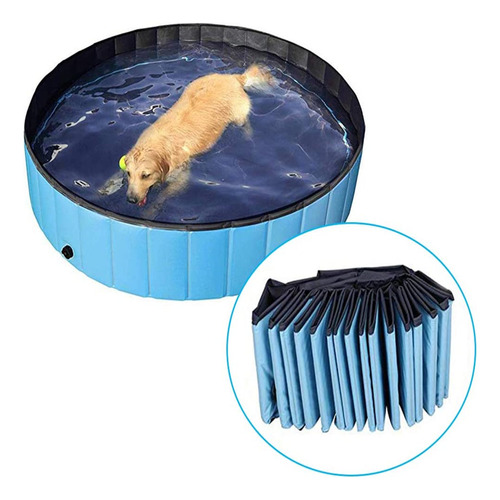 Piscina Plegable Para Perros, Versátil, Para Remar En Verano