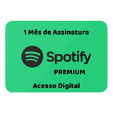 Gift Card Spotify Premium 1 Mês 