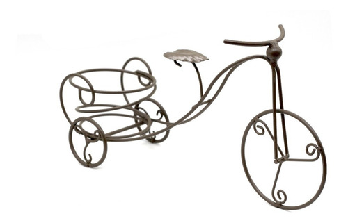 Matera Bicicleta 35cmsoporte Metal Maceta Decoracion Jardin 