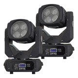 Kit 2 Moving Head Led Beam 100w Caleidoscopio Disco Cor Dmx