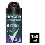 Antitranspirante Rexona Sensitive Aerosol 150ml X 3u