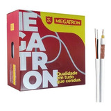 Cabo Coaxial Rf 4mm 85% Malha Bipolar 2x26 Awg Megatron 100m