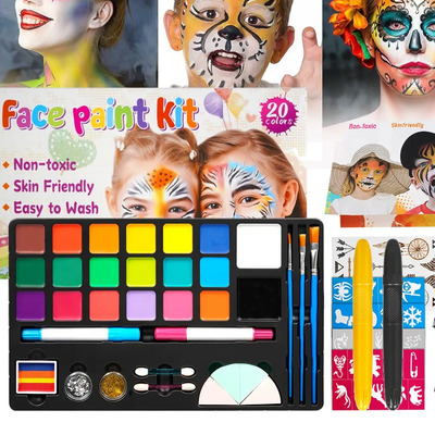 Kit De Maquillaje Pintura Pintacaritas Body Paint Acuarelas | MercadoLibre