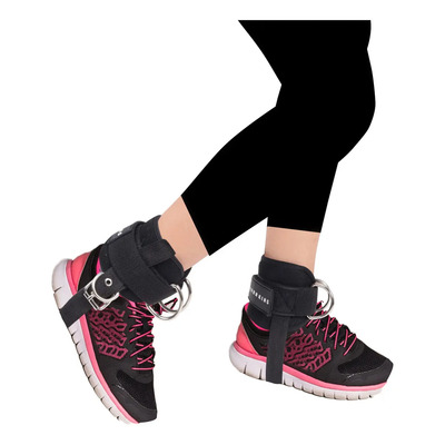Grilletes Ironking Para Tobillo Para Polea Patada Glúteo Gym Color Negro | Envío gratis