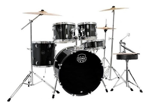 Bateria Mapex Prodigy 5 Peças Pdg5245tfd Black Sparkle