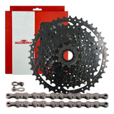 Combo Pacha Cassette Sunrace 9 V 11-42 + Cadenilla Kmc Z9