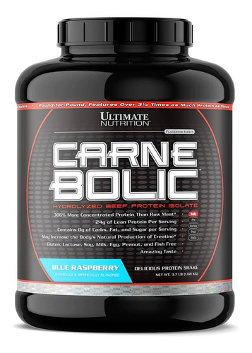 Ultimate Nutrition | Carnebolic Beef Isolate | 4lb | Bl Rasp