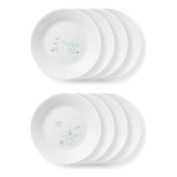 Corelle Vitrelle Juego De Platos De 8 Piezas, Triple Capa De