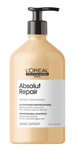 Loreal Absolut Repair Gold Quinoa Shampoo 750ml