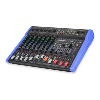 Mezcladora Profesional Steelpro MIX-ALTO8 8 Canales USB Bluetooth DSP 380 Efectos Voz Diablo y Ardilla Phantom +48V Grupos G1-G2 Salida XLR Interfaz Audio Grabación Streaming DJ Estudio Sonido en Vivo | Envío gratis