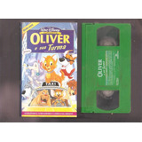 Vhs Oliver E Sua Turma - Original - Walt Disney - Fita Verde