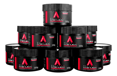 Kit 12x Gel Cola Incolor Profissional 300g Alfa Look's