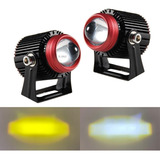 2 Focos Luces Lupa Auxiliares Bicolor Niebla Jeep 4x4