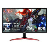 Acer Nitro 24.5 Full Hd 1920 X 1080 Pc Gaming Monitor | Amd Freesync Premium | Up To 250hz Refresh | 1ms (vrb) | Zeroframe Design | 1 X Display Port 1.2 And 2 X Hdmi 2.0 Ports | Kg251q Zbiip