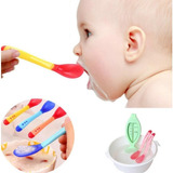 Colher Infantil Ponta Silicone Termossensível Bebês