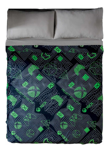 Cobertor Ligero Xbox  Gamer Individual / Mat Suave Vianney