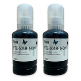 2 Tintas Negras Compatible Epson T504b L4150 L4160 504