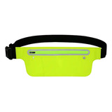 Pochete Bolsa De Cintura Impermeável Multiuso Corrida Slim Cor Amarelo Neon