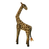 Girafa De Madeira Articulada 29cm
