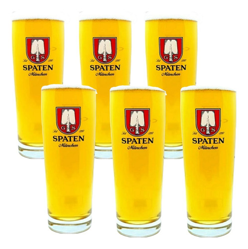 Set X6 Vasos Cerveza Spaten 500ml