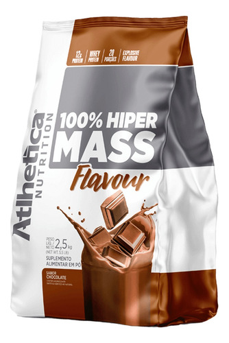 Ganador De Peso 100% Hiper Mass 5.5 Lb - Atlhetica Nutrition Sabor Chocolate