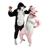 Combo Pijama Térmica Panda + Cerdita Para Adultos 