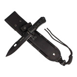 Cuchillo Rui Daga Tactico Negro Titanium Con Funda