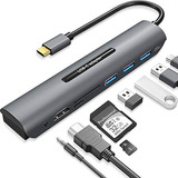 Hub Usb C Para Macbook Pro, Adaptador Multipuerto Usb C 8 En