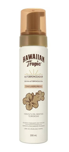 Hawaiian Tropic Espuma Autobronceadoratono Medio/ligero220ml