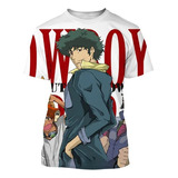 Camiseta De Manga Corta Con Estampado 3d Cowboy Bebop