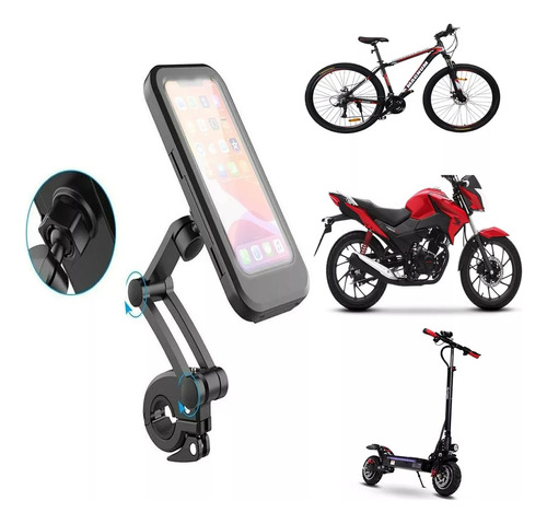 Holder De Celular Soporte Impermeable Moto Bicicleta