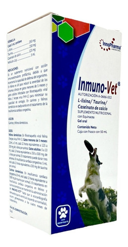 Inmuno-vet Frasco De 50 Ml Suplemento Perros Y Gatos Inmune