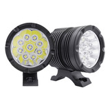 2 Faro Redondo 9 Hiper Led 3 Pulgadas Blanco Fijo 