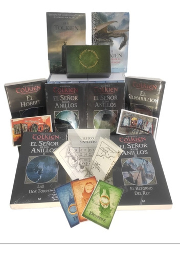 Colección J.r.r Tolkien 8 Libros El Señor De Los Anillos 