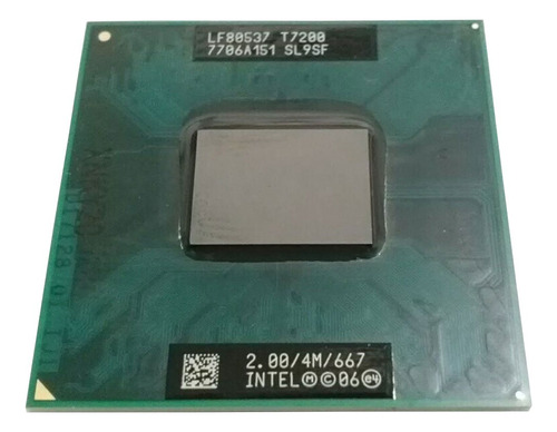 Procesador Notebook Intel Core 2duo T7200 /2 Núcleos /2.0ghz