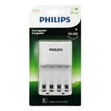 Carregador De Pilha Philips Scb2440nb/97 Branco Original 